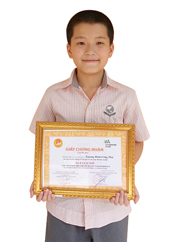 Truong Dinh Cong Phu_class 5B_3 Years Academic Champion_2010,2011,2012 and 2nd Place English Olympic, Ba Dinh District